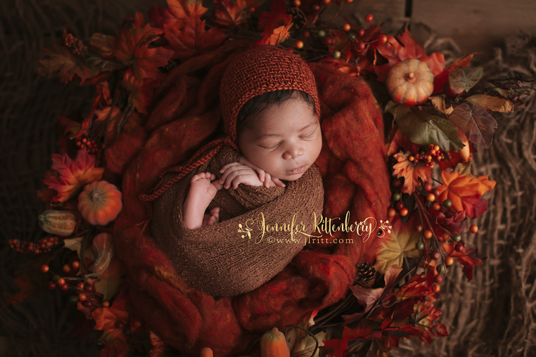 fall setup, newborn photography, newborn boy, posing ideas, trencher, Rustic, Earthy, holiday, studio newborn photography, posed newborn photography