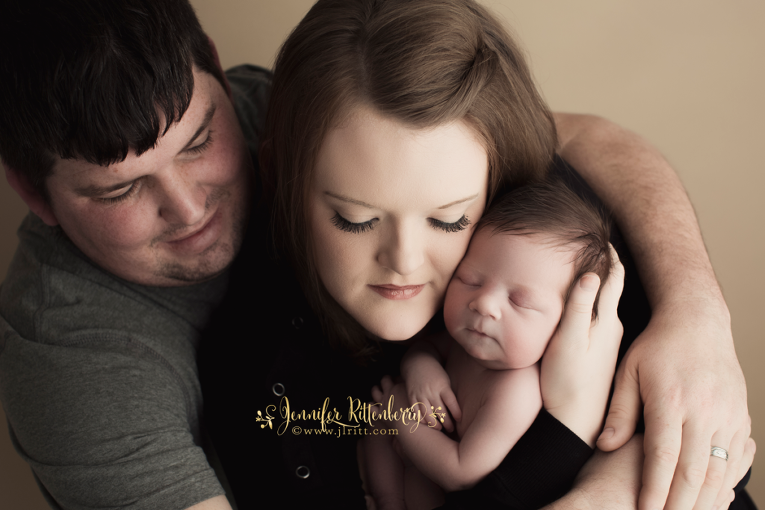 newborn boy, parent posing, family of 3, adoption, foster to adoption, newborn session, newborn photography