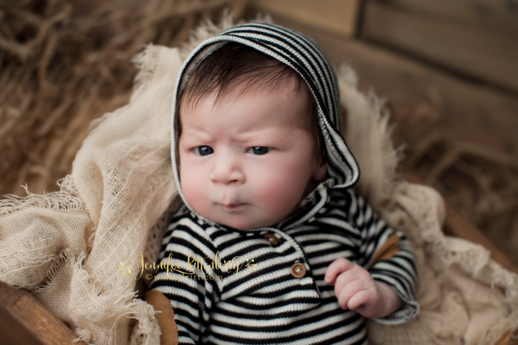 newborn boy, beanbag posing, sleepy cap, adoption, foster to adoption, newborn session, newborn photography