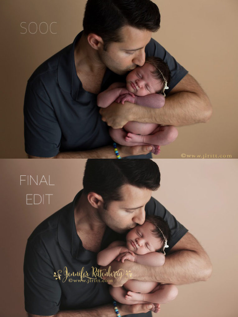 editing tips for newborn photography